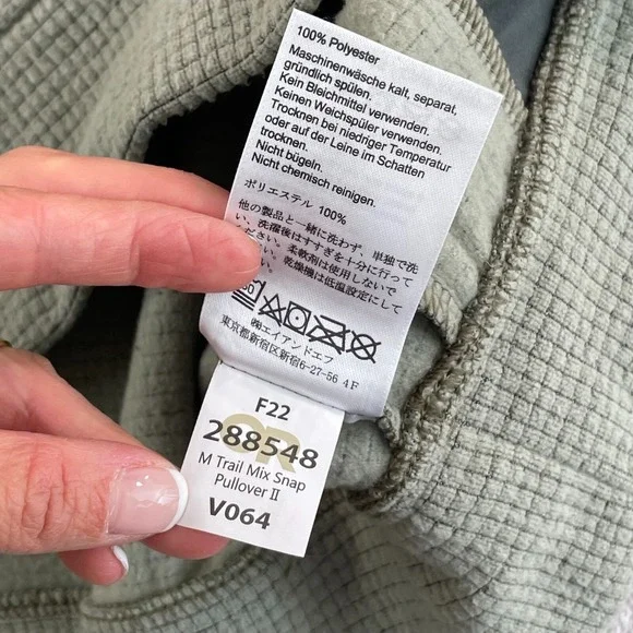 Outdoor Research Trail Mix Snap Pullover Men Medium Flint Fleece UPF 30 NWT $100 - Picture 9 of 9